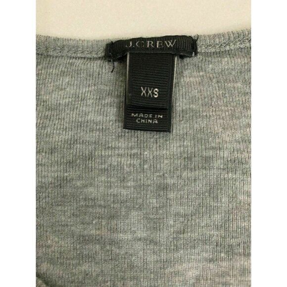 J Crew Womens Solid Gray Scoop Neck Tank Top Xxs - Picture 5 of 6